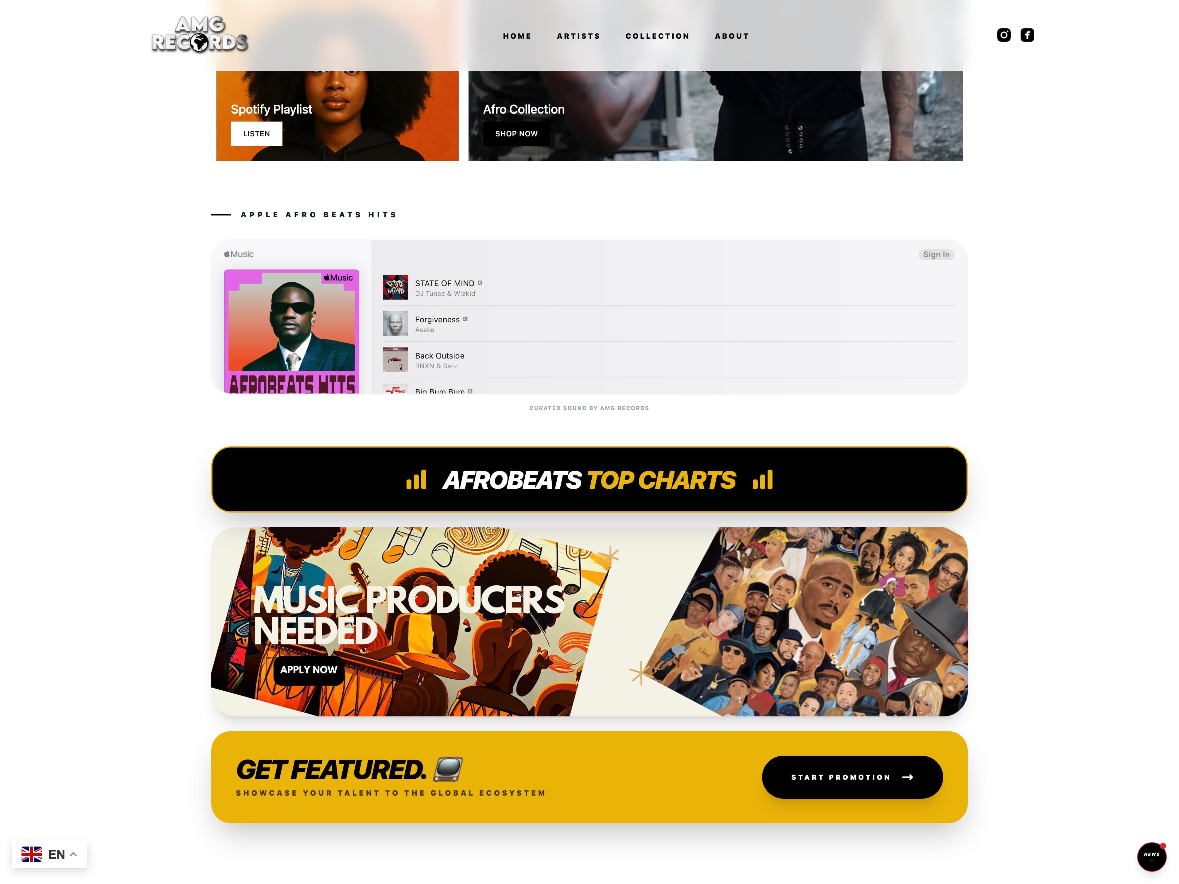 Artist roster