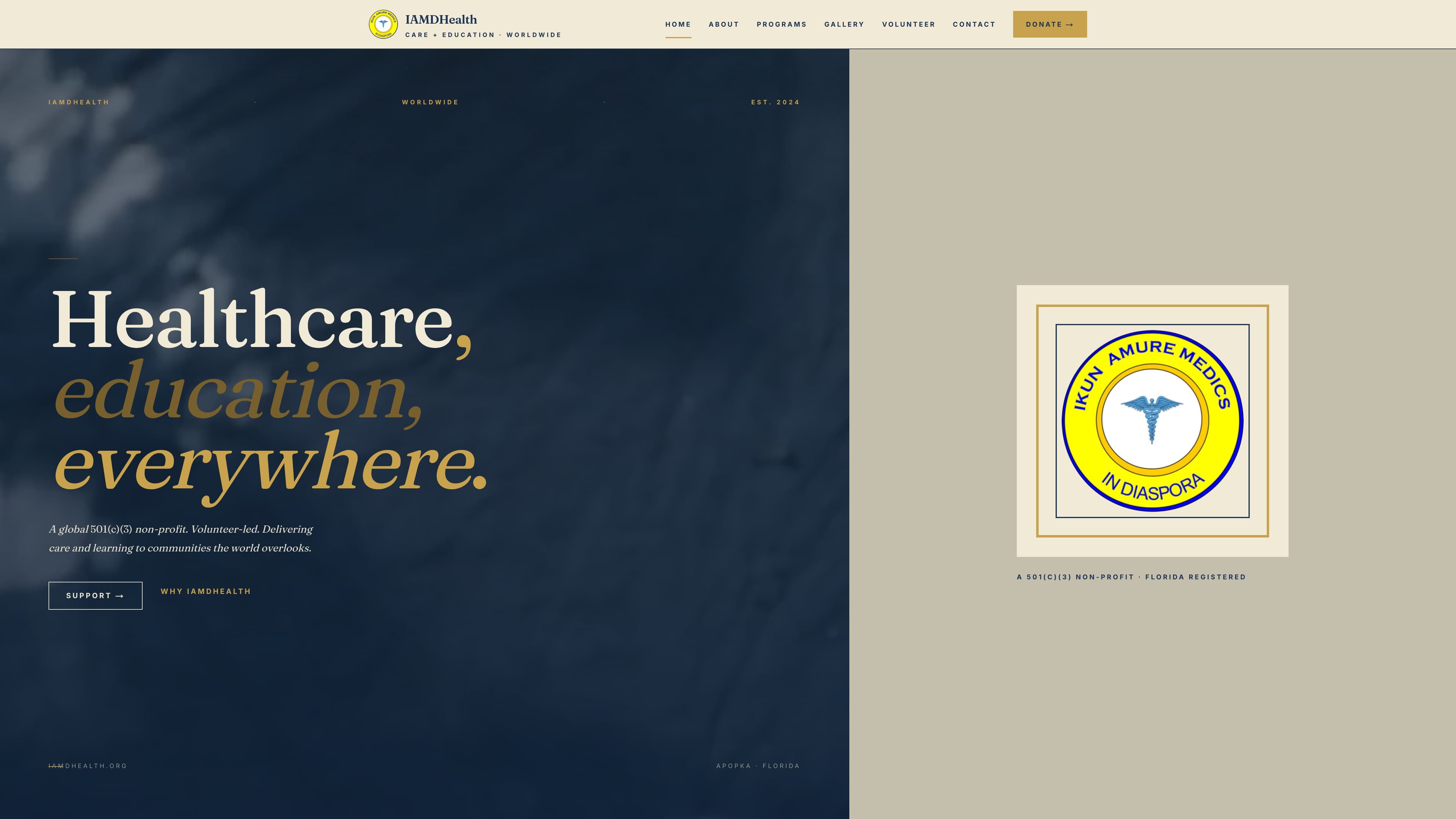 iAMD Health site preview