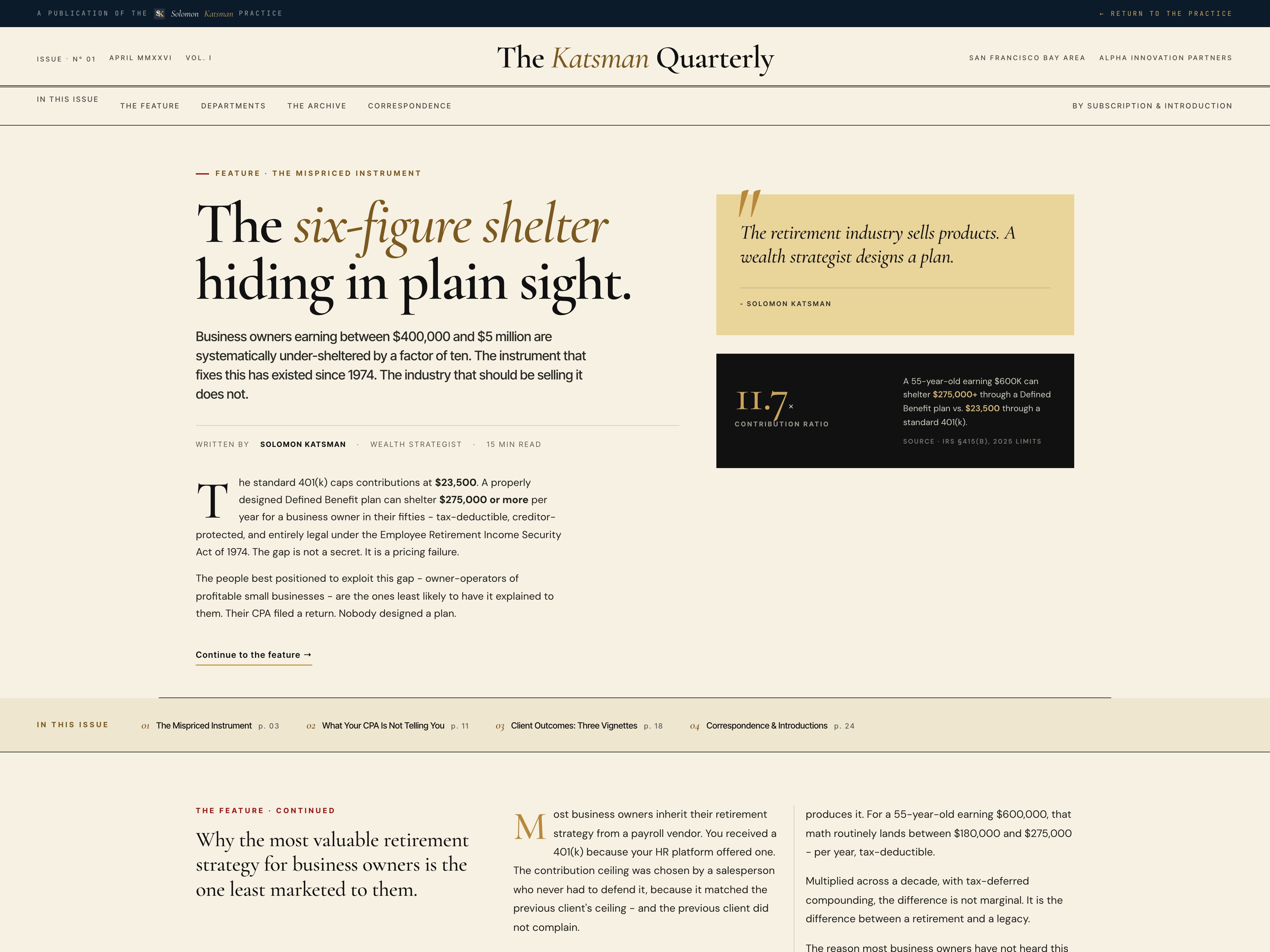 Katsman Quarterly